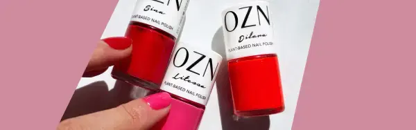 OZN Yasmin – Pflanzenbasierter Nagellack (22+Free), Made In Germany, Mit 2 Veganen Pinseln (dick & Dünn)