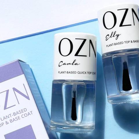 OZN Nika Pflanzenbasierter Nagellack – Vegan, 22+free, Mit Vitaminen, Made In Germany, Inkl. 2 Pinsel
